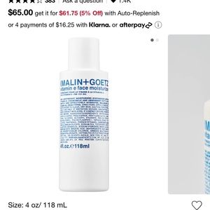 Malin + Goetz - Vitamin E Face Moisturizer